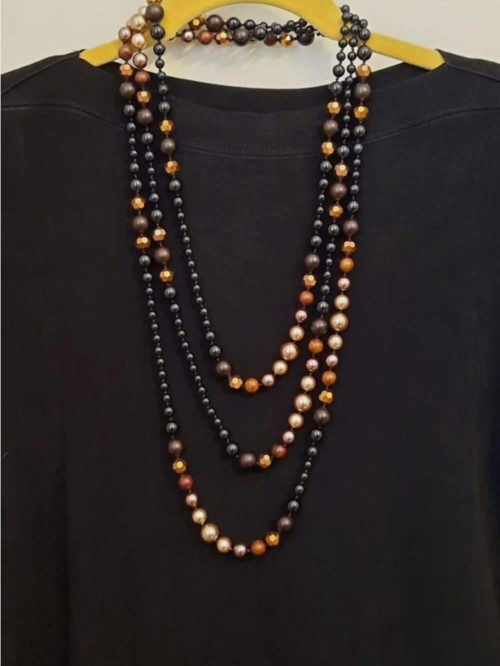 Premier Designs COPPER CANYON Necklace 90" SO VERSATILE excellent NEW